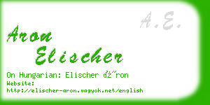 aron elischer business card